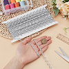 Polyester Metallic Ribbons DIY-WH0542-01A-01-3