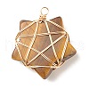 Natural Mixed Stone Pendants PALLOY-JF01625-3