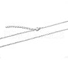 304 Stainless Steel Cable Chain Necklace STAS-T040-PJ204-70-2