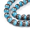 Baking Painted Glass Beads Strands DGLA-N008-10mm-07-4