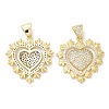Rack Plating Brass Pendants KK-R146-02G-1
