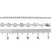 Brass Cable & Flat Sequin Chains Necklaces for Women NJEW-D302-40P-5
