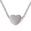Non-Tarnish 304 Stainless Steel Pendant Necklaces NJEW-P001-10P-2
