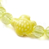 5Pcs 5 Colors Handmade Porcelain Turtle Stretch Bracelets BJEW-JB10247-4