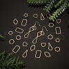 Unicraftale 36Pcs 6 Styles 304 Stainless Steel Linking Rings STAS-UN0060-53-2