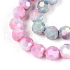 Electroplate Glass Beads Strands EGLA-T021-8mm-15-06-3