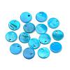 Spray Paint Freshwater Shell Charms SHEL-Q014A-005-1