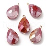 Imitation Jade Glass Pendants KK-Q777-02G-06-3
