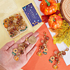 SUNNYCLUE 8Pcs Thanksgiving Day Alloy & Acrylic Pendant Decorations HJEW-SC0001-76D-3