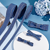   3 Rolls 3 Styles Nylon Denim Ribbons OCOR-PH0004-14A-5