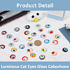 SUPERFINDINGS 30Pcs Halloween Glass Cabochons GLAA-FH0001-81-4