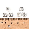 Brass Rhinestone Spacer Beads RSB072-01S-3
