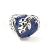 Natural Lapis Lazuli Adjustable Rings RJEW-P043-03P-13-2