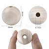 Unfinished Natural Wood Beads X-WOOD-S651-A30mm-LF-3