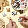 16Pcs 8 Style Food Grade Eco-Friendly Silicone Focal Beads SIL-CJ0001-11-4