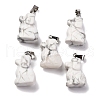 Natural & Synthetic Mixed Gemstone Pendants G-B127-07P-4