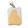 Mother's Day Theme PVD Vacuum Plating 304 Stainless Steel Pendants STAS-D069-01B-GP-1