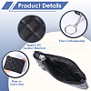 CRASPIRE 2Pcs 2 Colors Rhombus Pattern PU Leather Zip Pouches ABAG-CP0001-05-6
