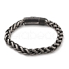 304 Stainless Steel Wheat Chains Bracelets for Women Men BJEW-A031-04D-AS-2
