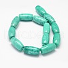 Dyed Natural Malaysia Jade Barrel Bead Strands G-L395-27-30x15mm-2