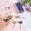 SUNNYCLUE 6Pcs 6 Colors Handmade Polymer Clay Rhinestone Beads CLAY-SC0001-91-3