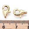 Brass Lobster Claw Clasps KK-N254-08G-3