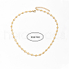 Stainless Steel Heart-shaped Link Chain Necklaces for Women AM1857-7