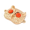 Alloy Owl Connector Links Charms FIND-M042-05G-NR-2