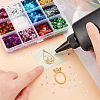 Olycraft 48G 12 Colors Laser PET Nail Sequins Care Decoration MRMJ-OC0003-51-3