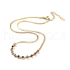 Colorful Rhinestone Diamond Pendant Necklace NJEW-F318-09G-1