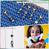 Round & Cube & Abacus Beaded Pendant Stitch Markers HJEW-AB00295-4