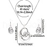 Hollow Zinc Alloy Dangle Earrings & Necklaces Sets FS-WG82BBD-01-5
