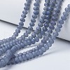Electroplate Transparent Glass Beads Strands EGLA-A034-T1mm-X04-1