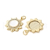 Brass Micro Pave Cubic Zirconia Pendants KK-U070-19G-2