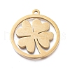 Ion Plating(IP) 304 Stainless Steel Pendants STAS-L245-018G-1