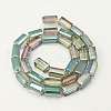 Electroplate Glass Beads EGLA-J023-12x6mm-WLS13-2