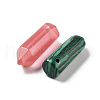 Natural & Synthetic Mixed Gemstone Pointed Pendants G-P520-09-2