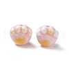 Handmade Printed Porcelain Beads PORC-F006-01A-2