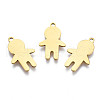 Ion Plating(IP) 201 Stainless Steel Pendants STAS-T044-269G-1