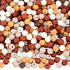 SOFPLATE 500Pcs Rubberized Style Imitated Silicone Acrylic Beads MACR-SP0001-07D-1