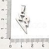 304 Stainless Steel Pendants STAS-Q343-03B-P-3