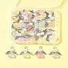 30Pcs Angel Acrylic & Glass Pendant PALLOY-FZ00016-11