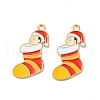 Christmas Alloy Enamel Pendants ENAM-D047-09LG-01-2