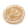 Brass Micro Pave Cubic Zirconia Pendants KK-U076-14G-B-2