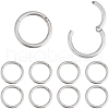 Beebeecraft 10Pcs 316L Stainless Steel Sleeper Earrings EJEW-BBC0001-56C-1