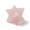 Natural Rose Quartz Sculpture Healing Crystal Merkaba Star Ornament G-C110-08G-2