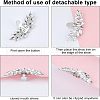 Fingerinspire 1Pair Alloy Rhinestone Shoe Buckle Clasps FIND-FG0001-18-4