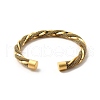Ion Plating(IP) 304 Stainless Steel Mesh Twist Rope Open Cuff Bangle for Women BJEW-P283-16G-2
