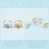 Unicraftale DIY Blank Dome 304 Stainless Steel Sun Open Cuff Ring Making Kit DIY-UN0055-86-5