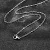 Non-Tarnish 304 Stainless Steel Cable Chain Necklaces NJEW-F248-23B-P-1